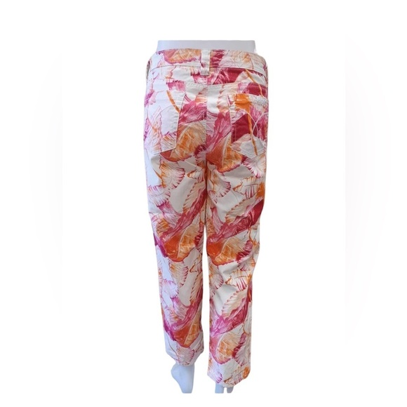 Calvin Klein Women's Ankle Jeans - Pink and Orange Pattern - Picture 2 of 9